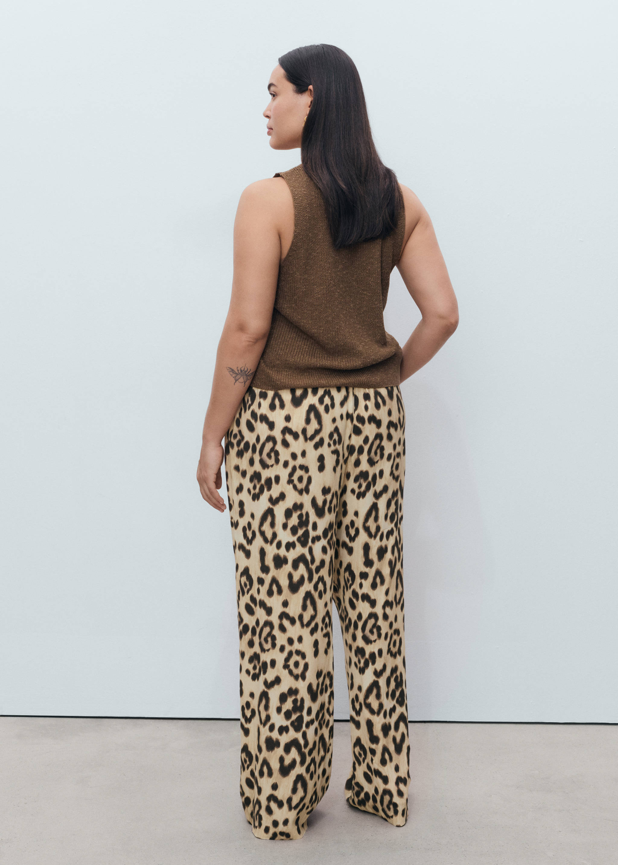 Leopard straight pants - Details of the article 4