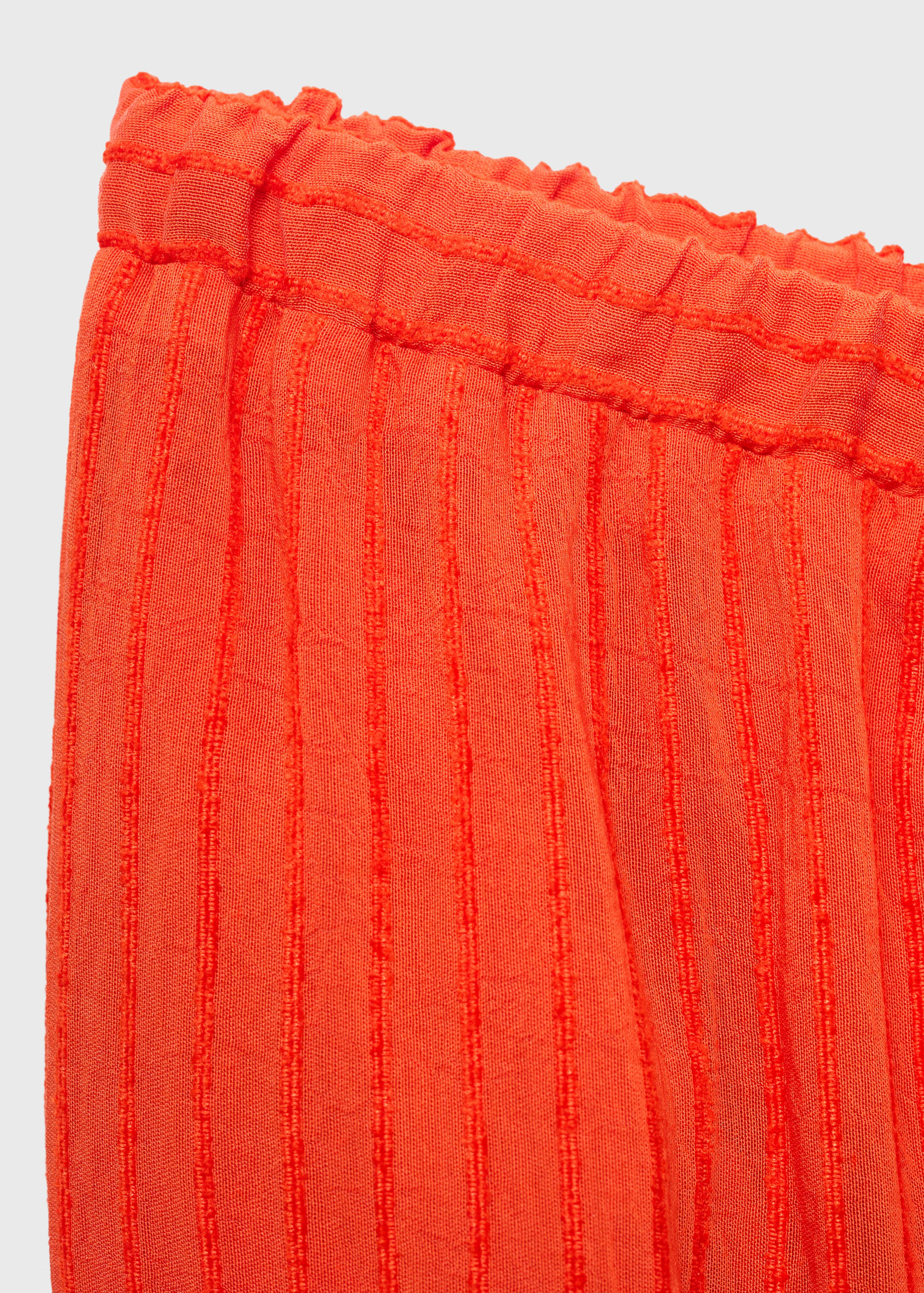 Straight-leg crinkled-effect trousers - Details of the article 0