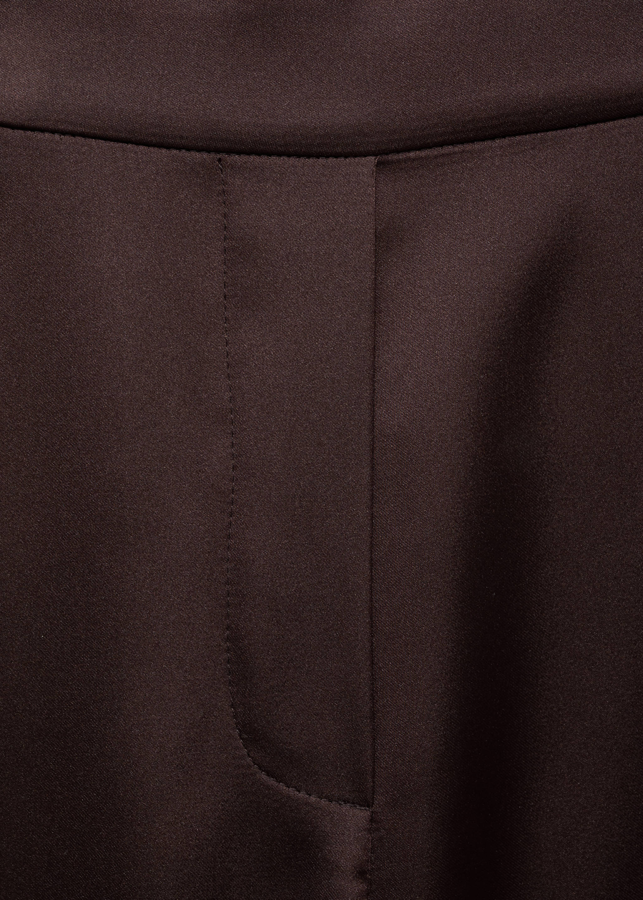 Satin pants with contrasting stripe - Details of the article 8