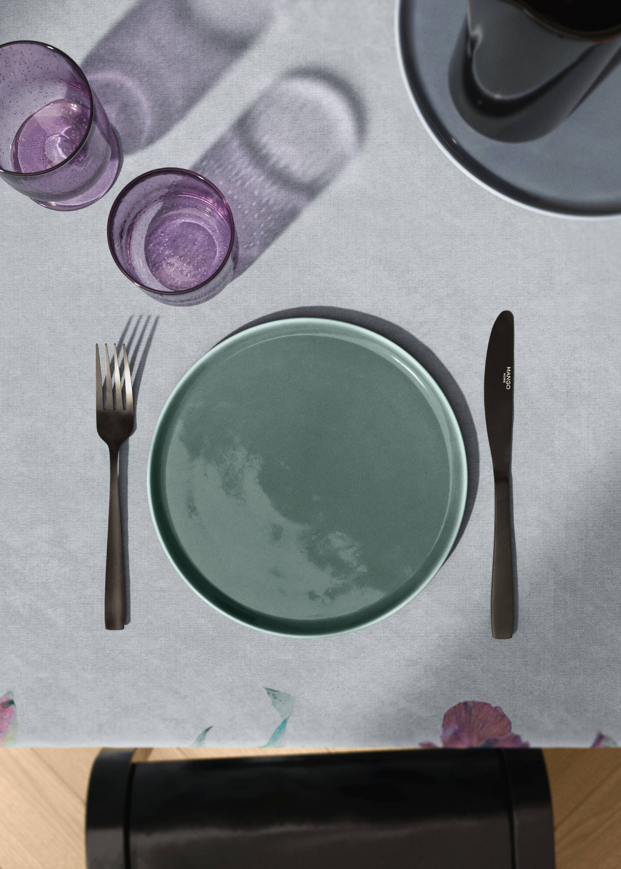 Stoneware dessert plate - General plane