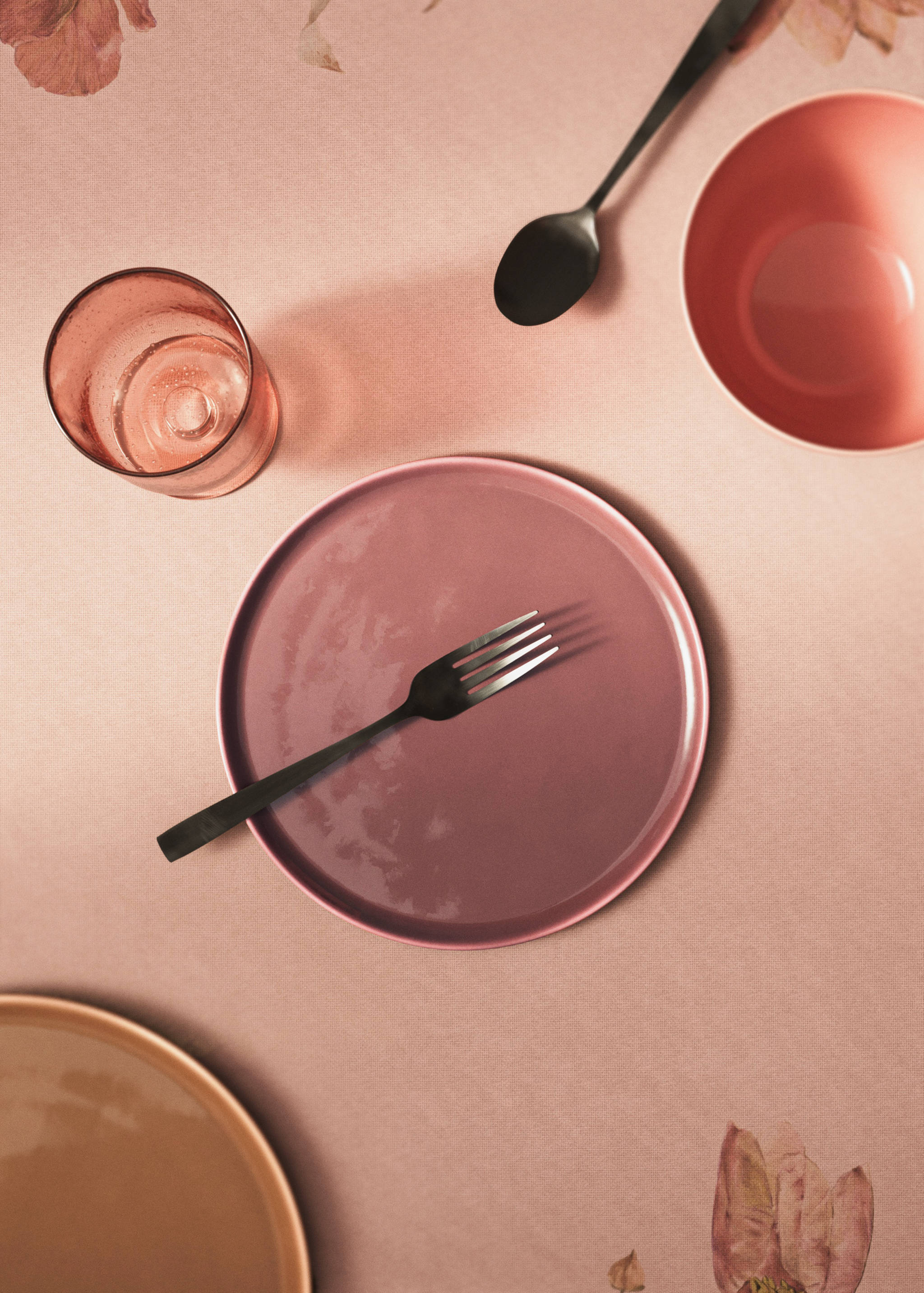 Stoneware dessert plate - General plane