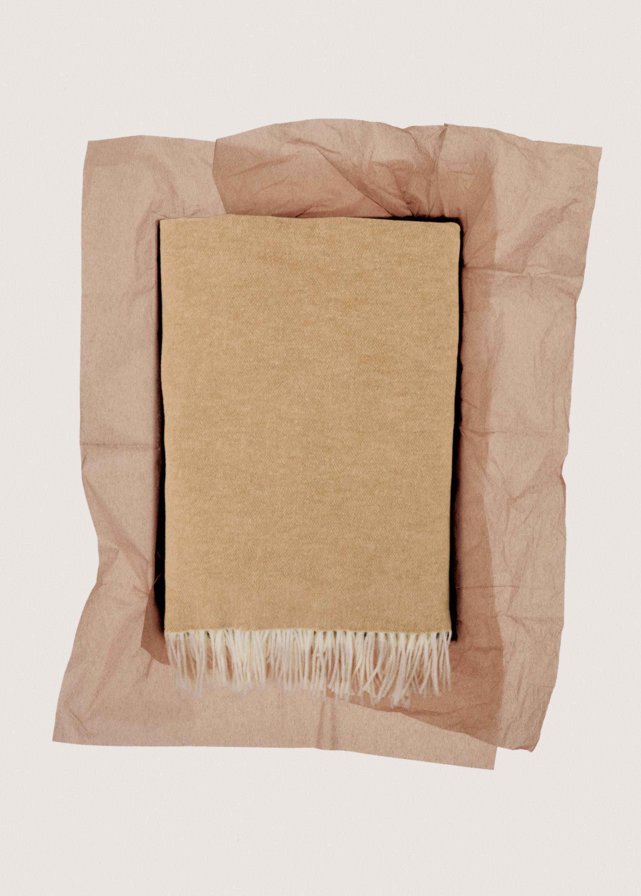 Double-sided cotton blanket with fringes - Details of the article 7