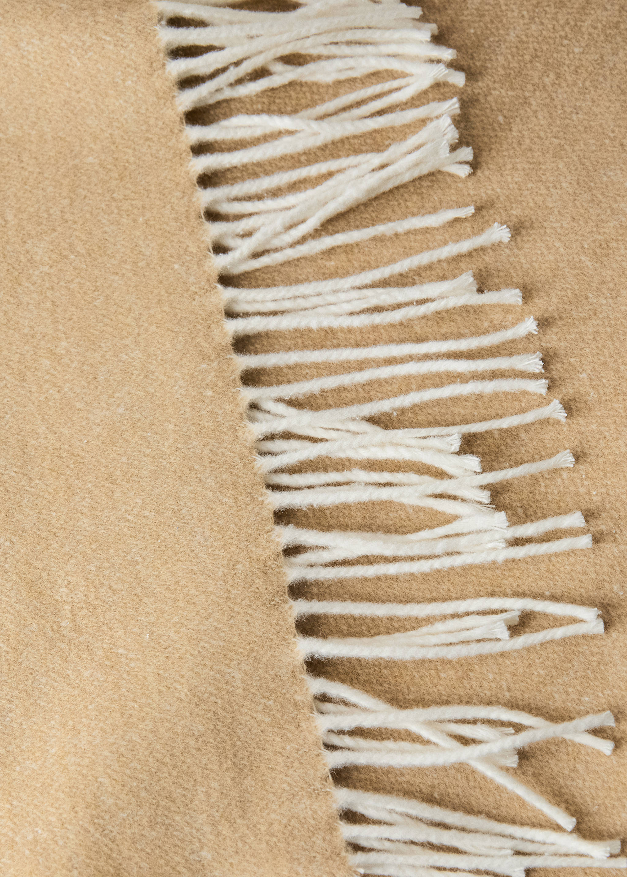 Double-sided cotton blanket with fringes - Details of the article 2