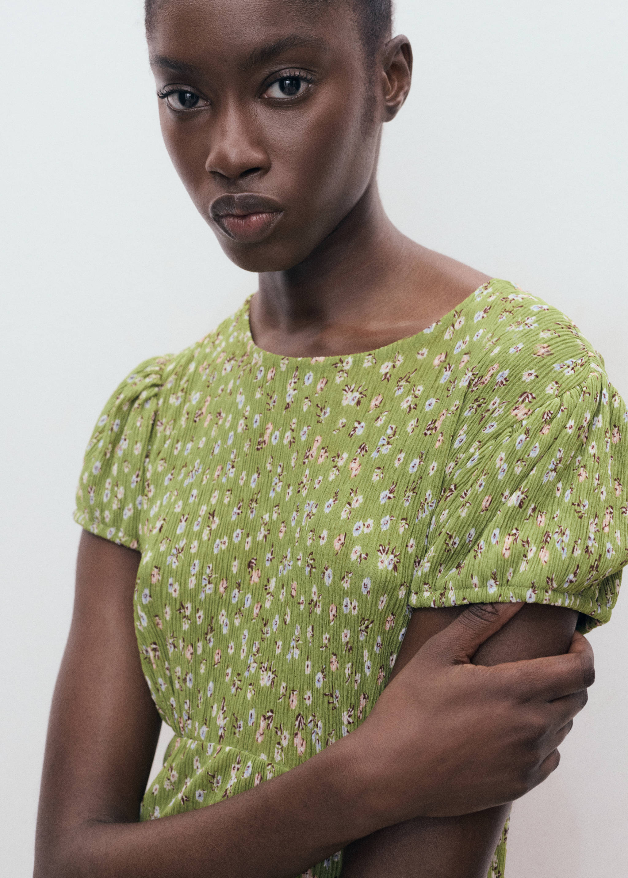 Robe imprimée fente latérale - Détail de l'article 1