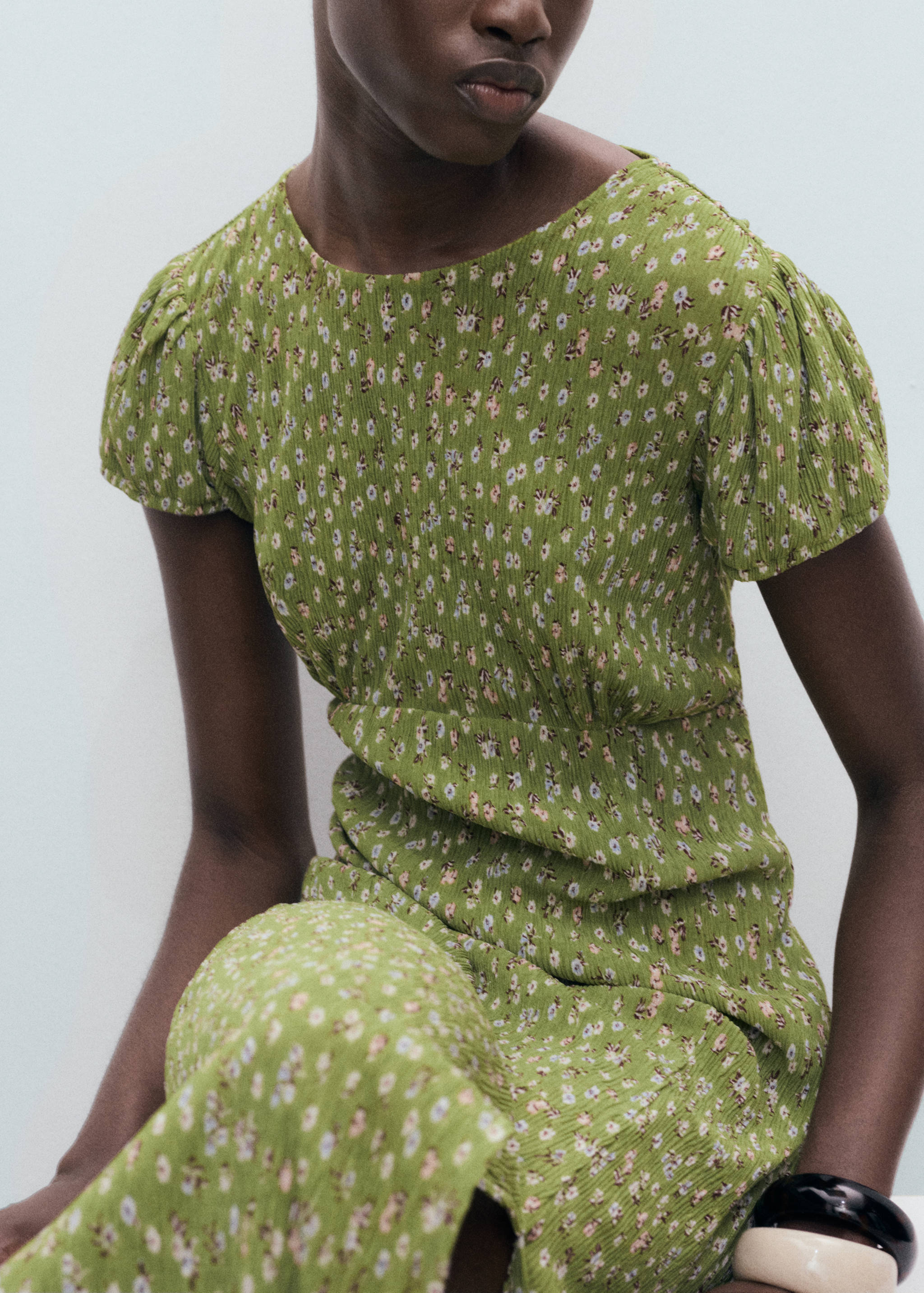 Robe imprimée fente latérale - Détail de l'article 2