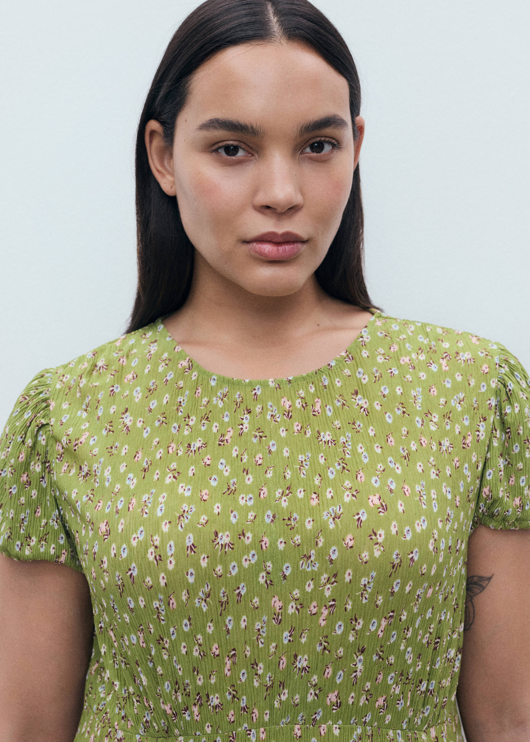 Robe imprimée fente latérale - Détail de l'article 4