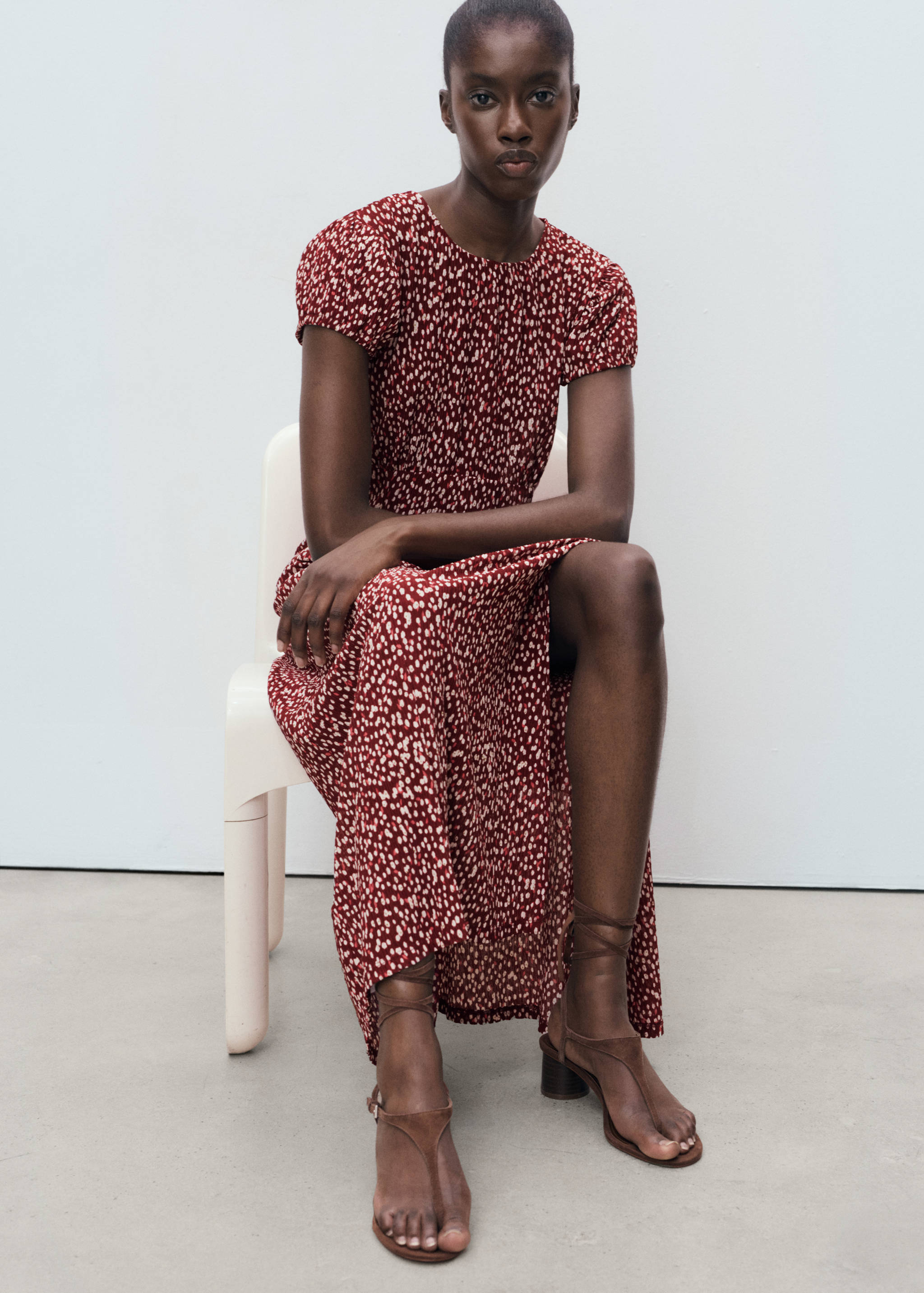 Robe imprimée fente latérale - Détail de l'article 6