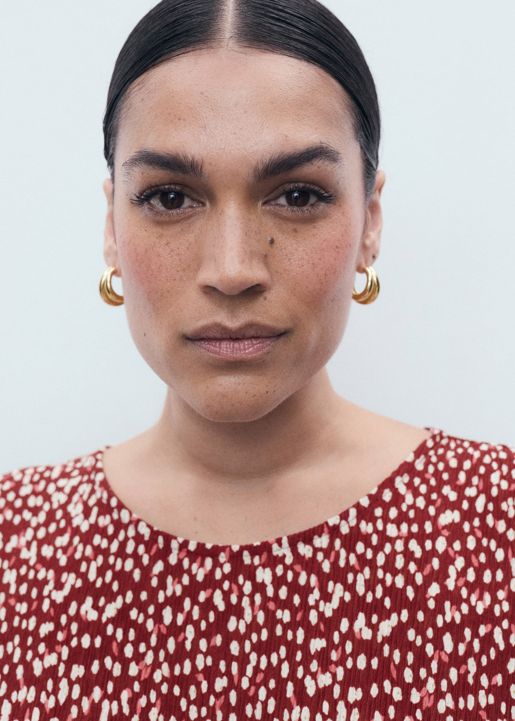 Robe imprimée fente latérale - Détail de l'article 4