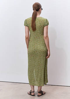 Floral-print maternity dress — Green 3