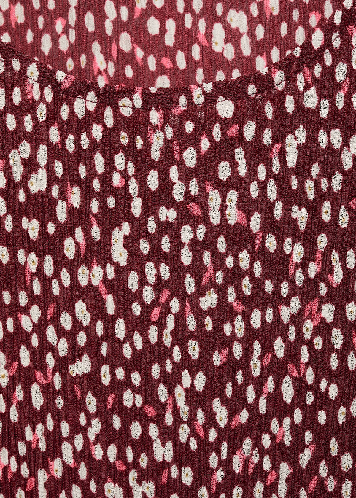 Floral-print maternity dress — Burgundy