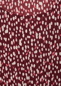 Floral-print maternity dress — Burgundy 6