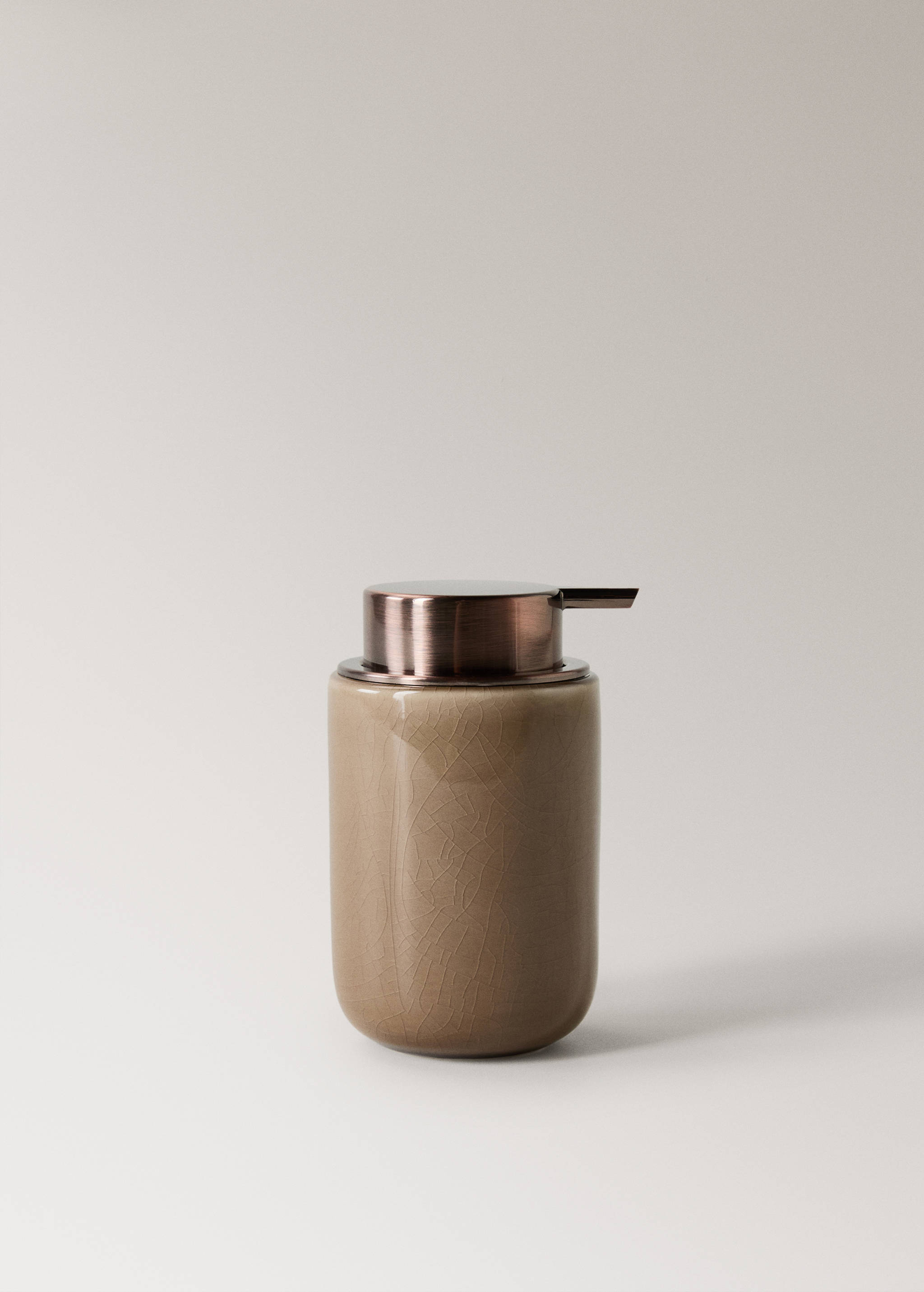 Coloured stoneware soap dispenser - Article without model