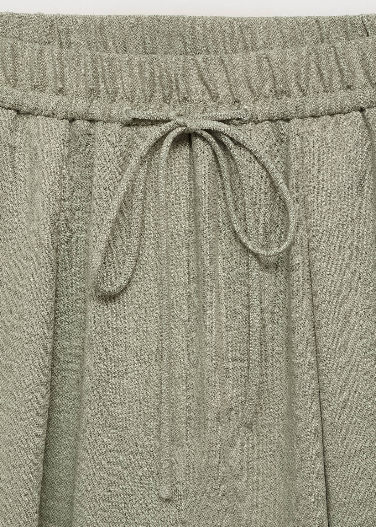 Straight textured trousers — Aqua Green