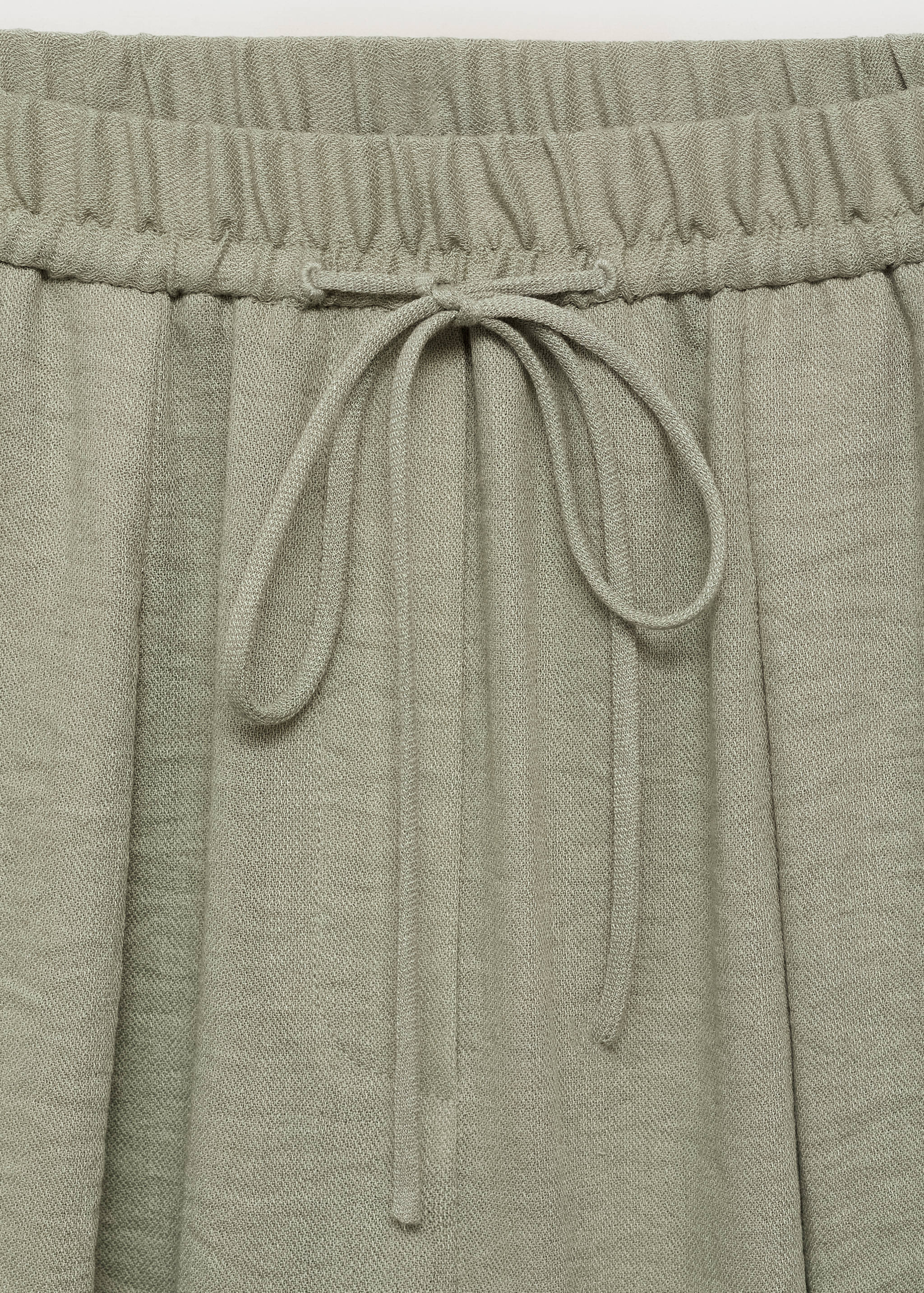 Straight textured trousers - Details of the article 8