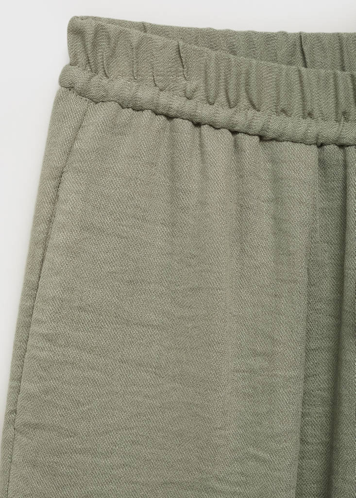 Straight textured trousers — Aqua Green