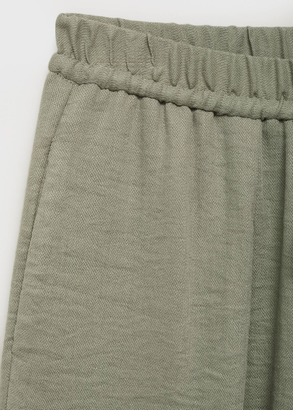 Straight textured trousers — Aqua Green