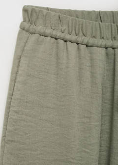 Straight textured trousers — Aqua Green 8
