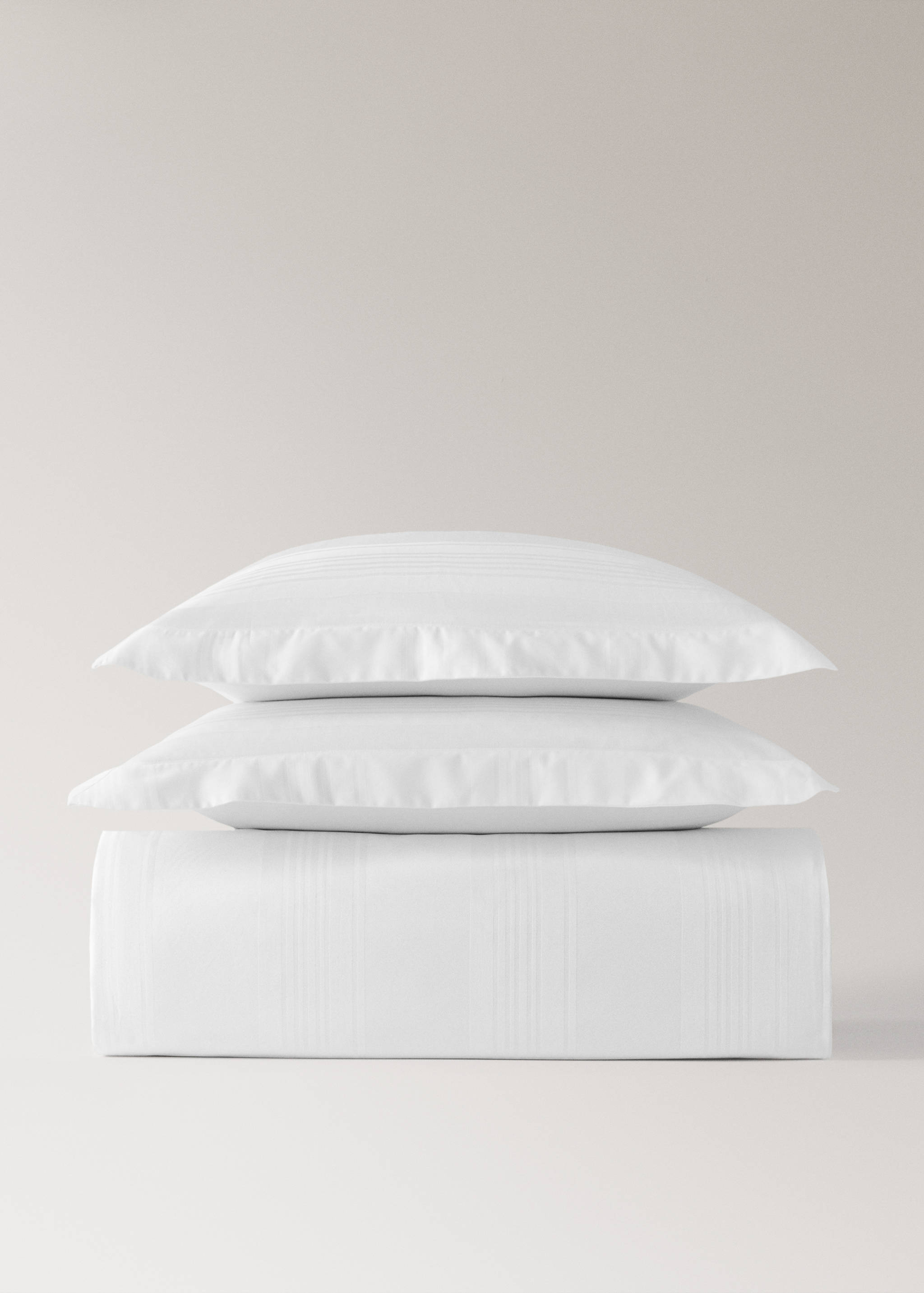 300 threads sateen cotton striped duvet cover King bed - Article without model