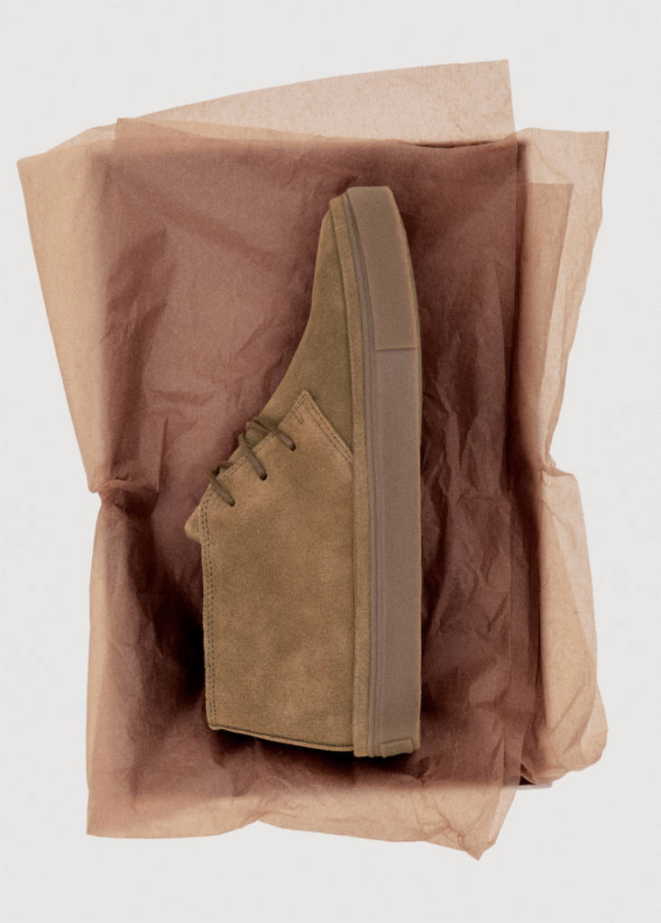Split leather shoes — Sand