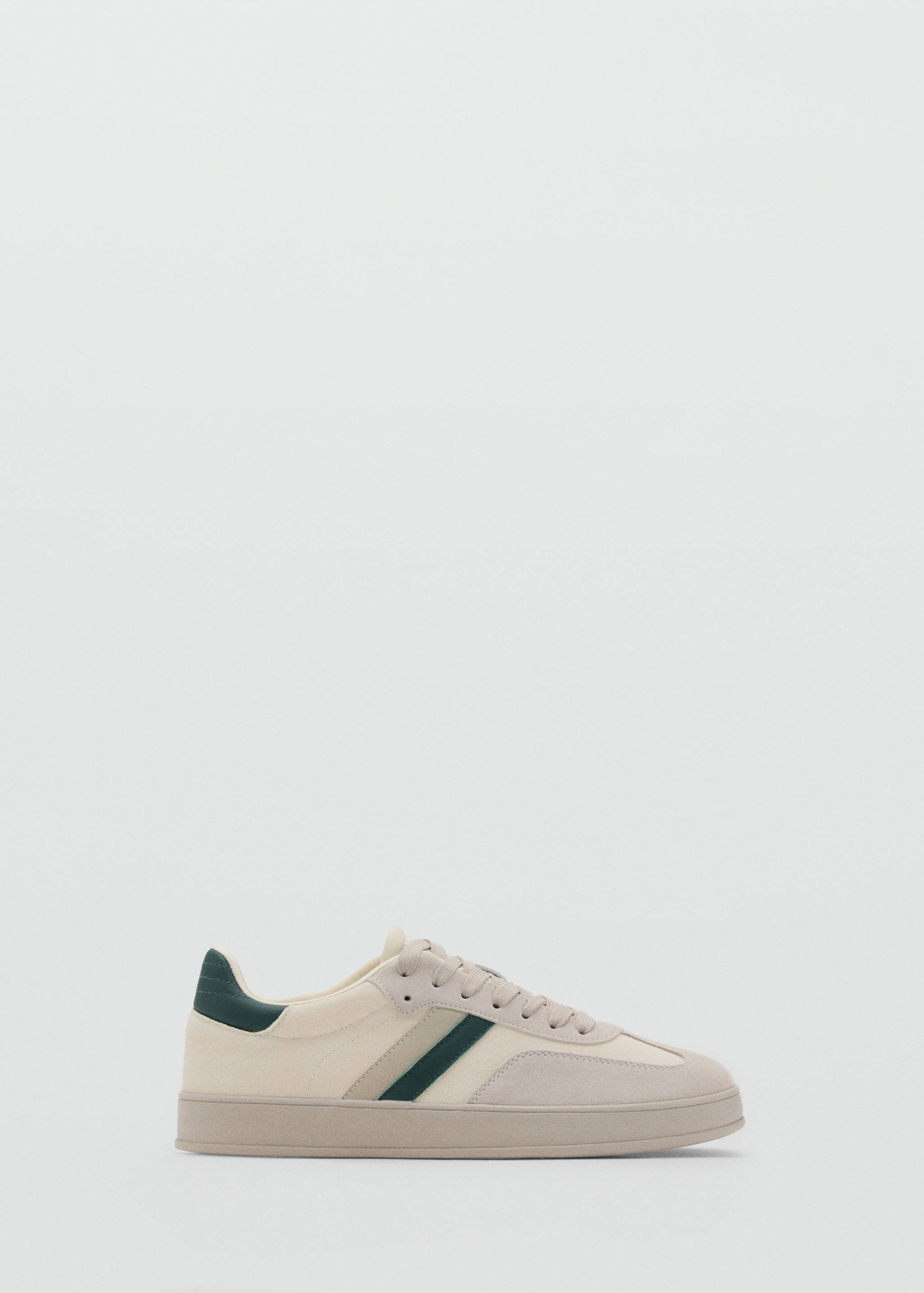 Combined suede leather trainers - Article without model