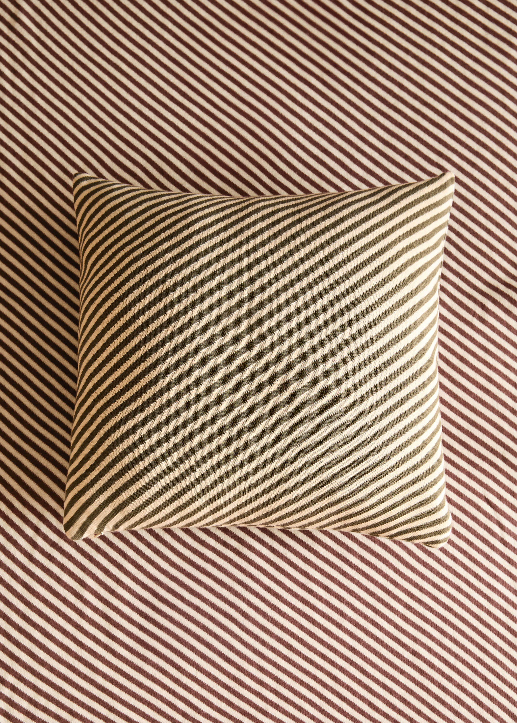 Children’s check striped cushion cover 40x40 cm - General plane