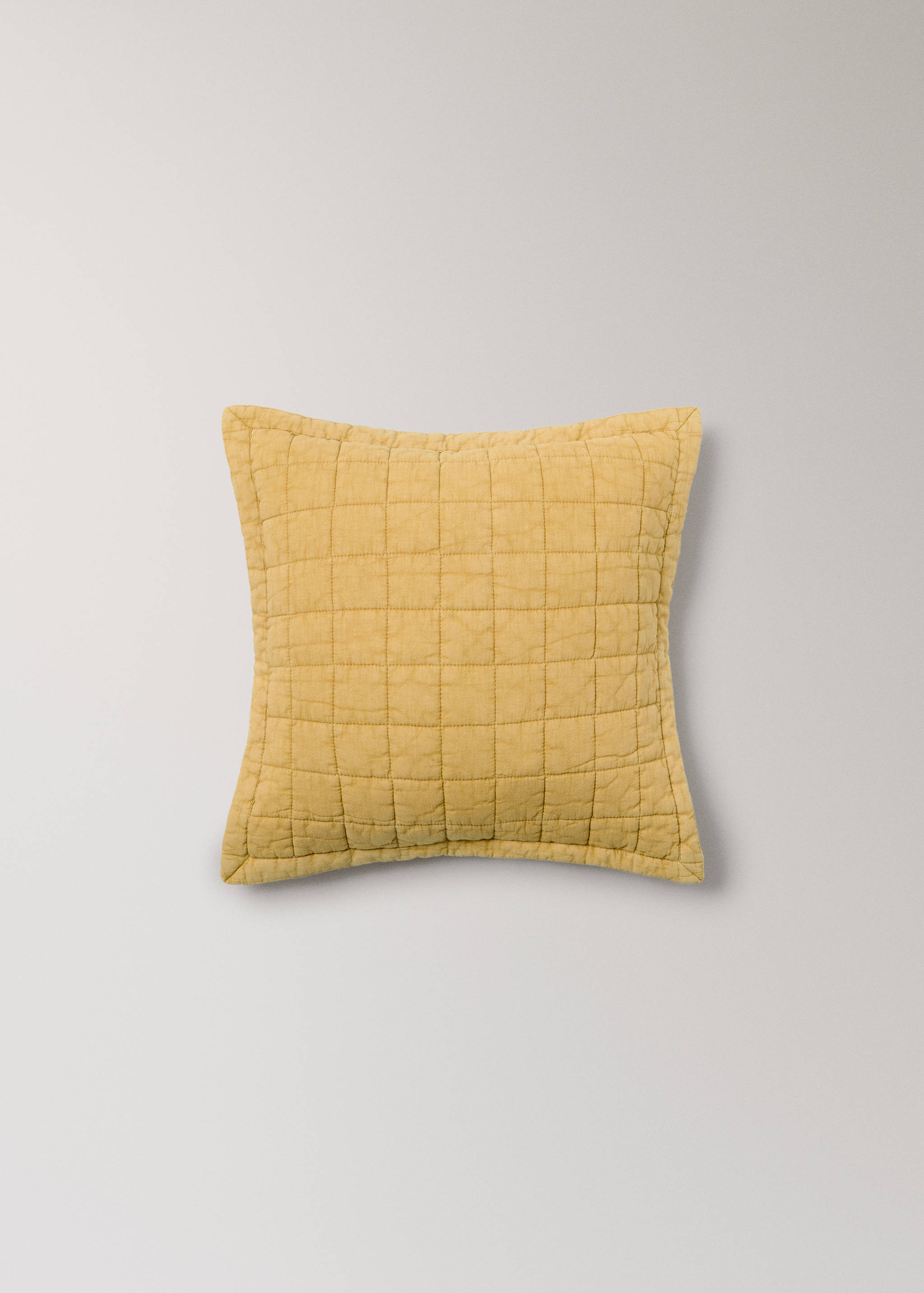 Față de pernuță din bumbac prespălat în carouri pentru copii, 40x40 cm - Articol fără model