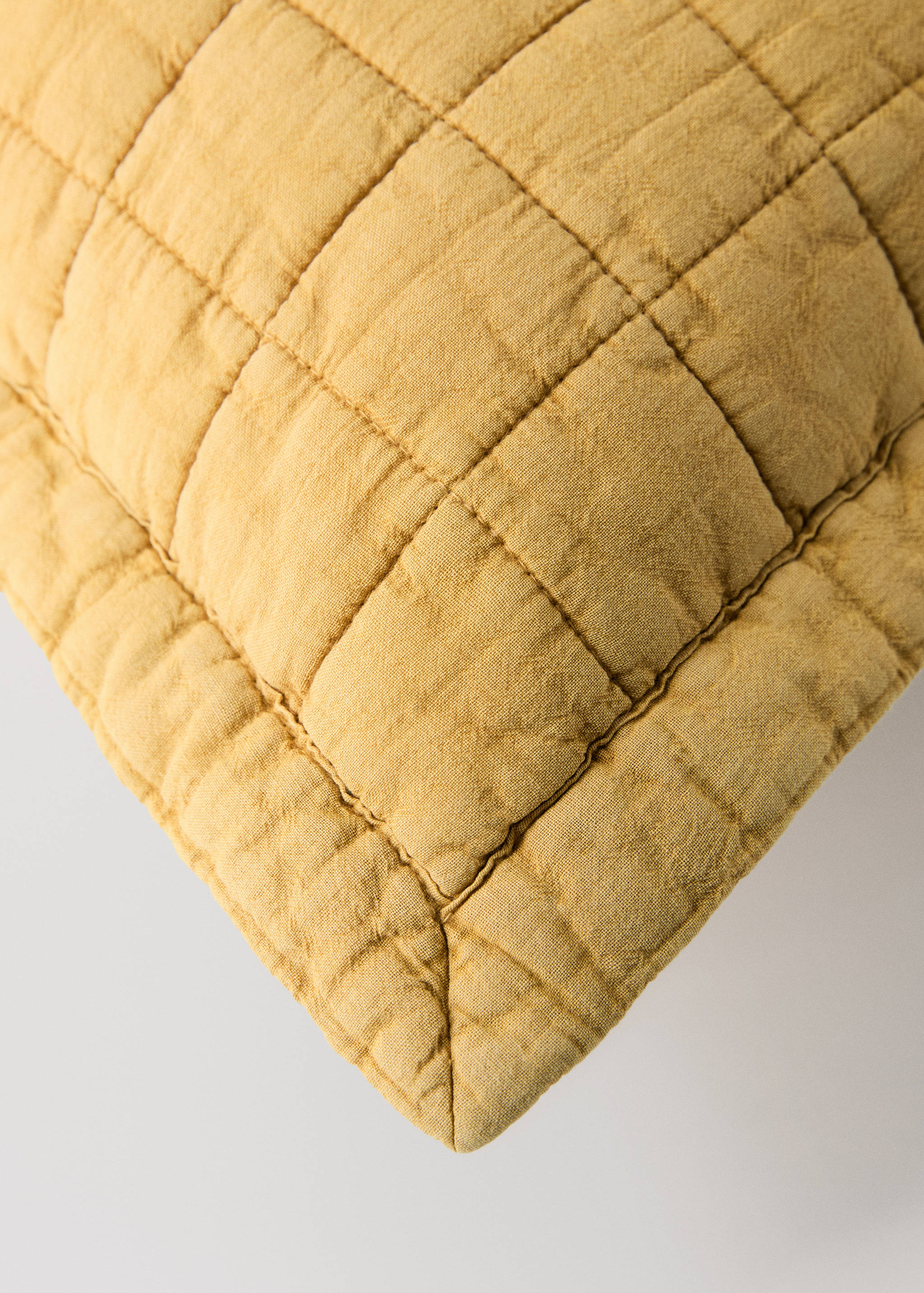 Față de pernuță din bumbac prespălat în carouri pentru copii, 40x40 cm - Detaliu al articolului 2