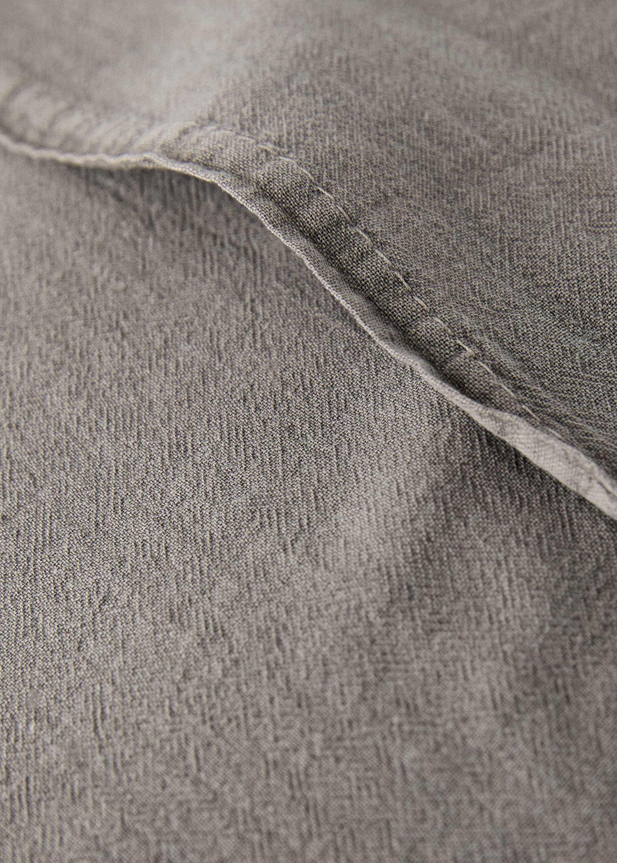 Washed cotton plaid children's bed cushion cover 40x40 cm - Details of the article 1