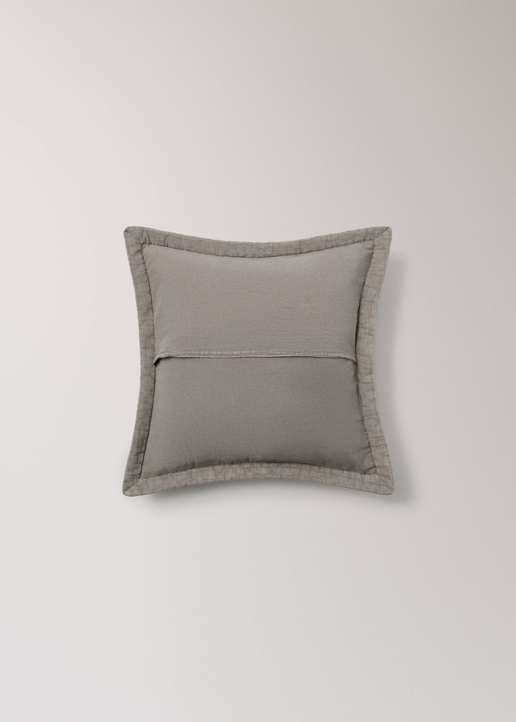 Washed cotton plaid children's bed cushion cover 40x40 cm - Details of the article 5