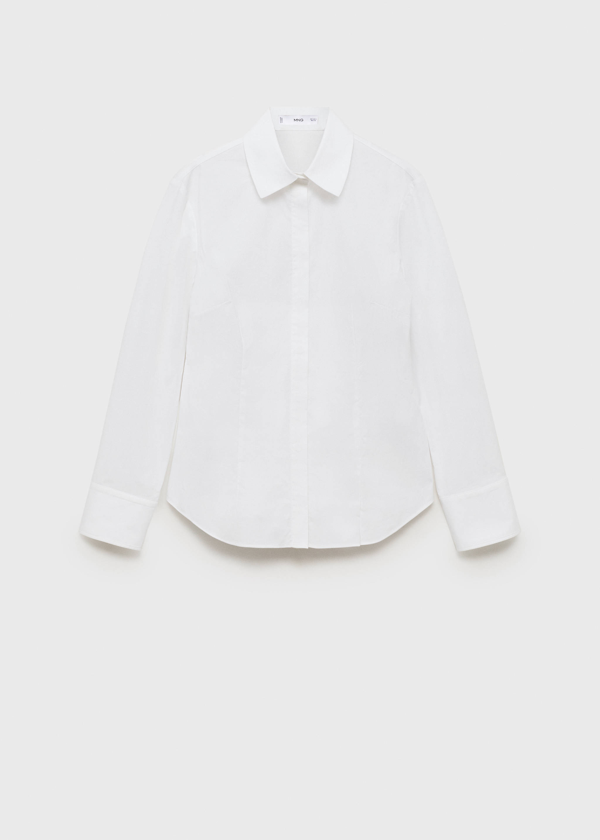 Slim-fit poplin shirt - Article without model