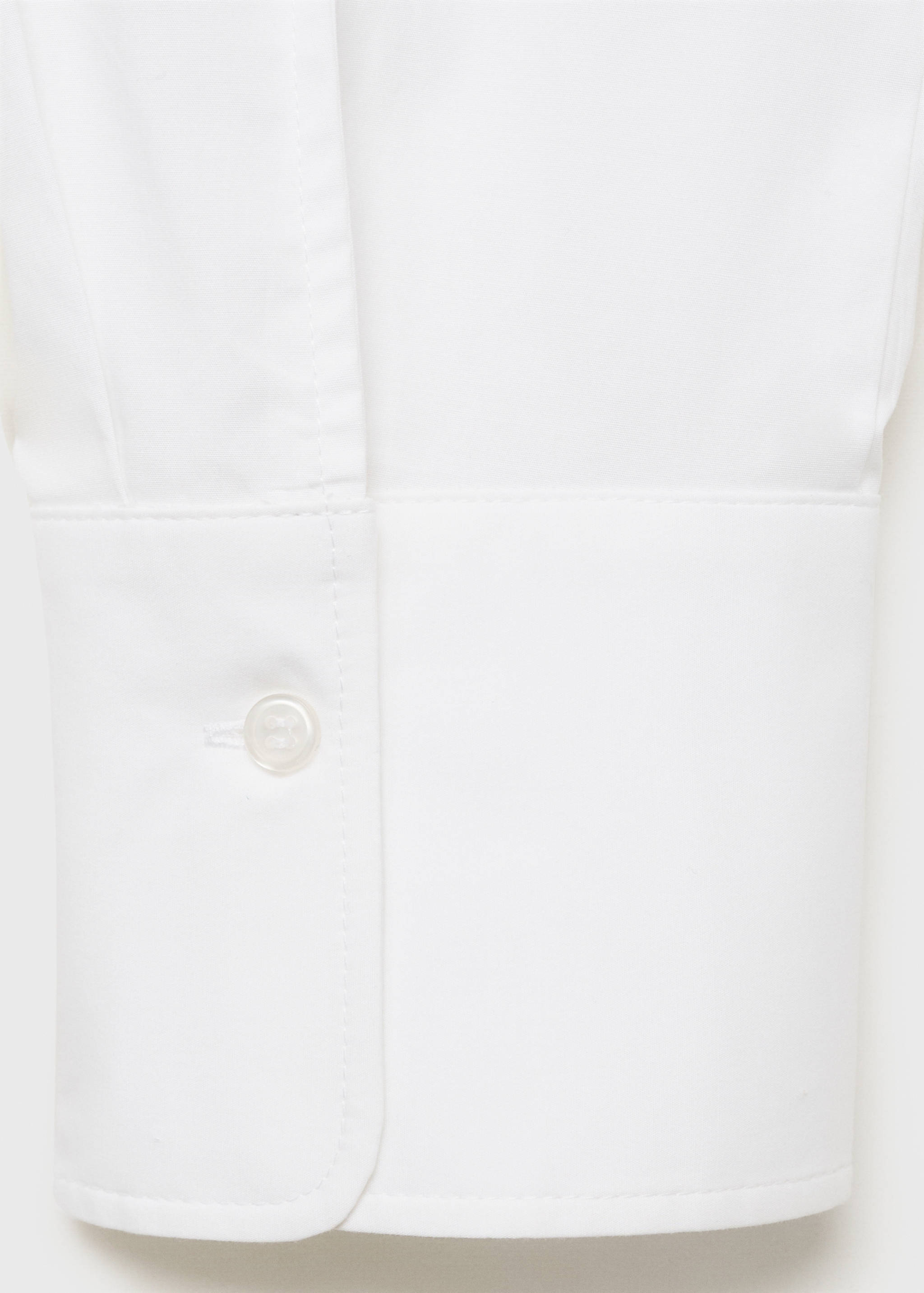 Slim-fit poplin shirt - Details of the article 0
