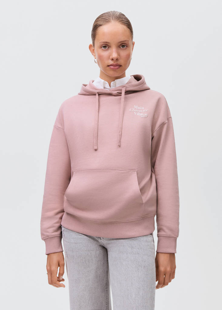 Printed hoodie — Pastel Pink