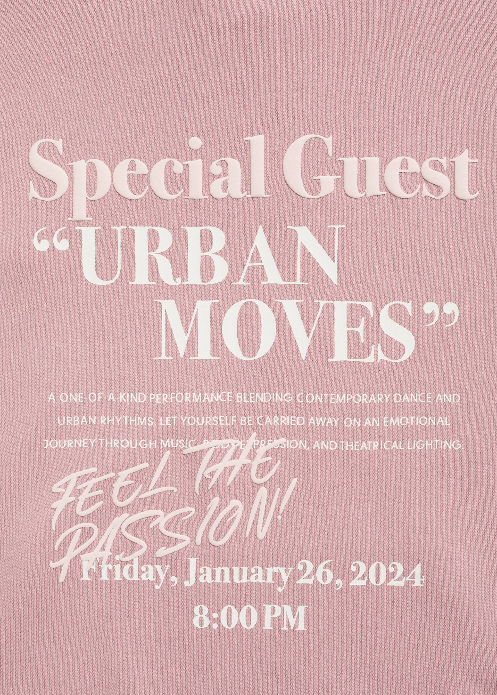 Свитшот с принтом и капюшоном - Деталь изделия 0