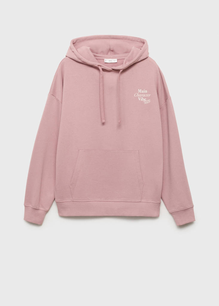 Printed hoodie — Pastel Pink