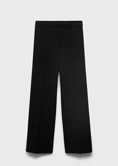 Straight-fit trousers with elastic waist — Black 5