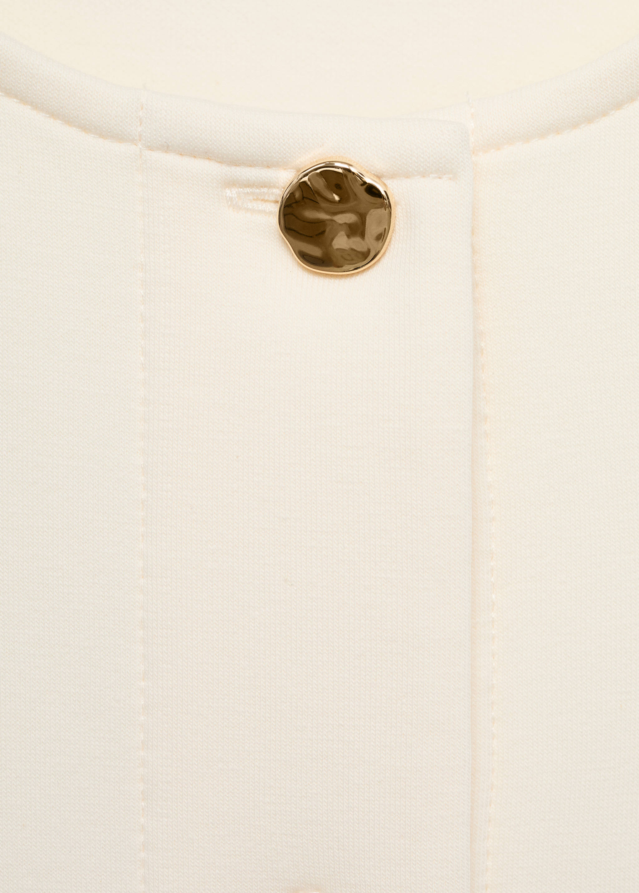 Cotton cropped jacket with pockets - Details of the article 8