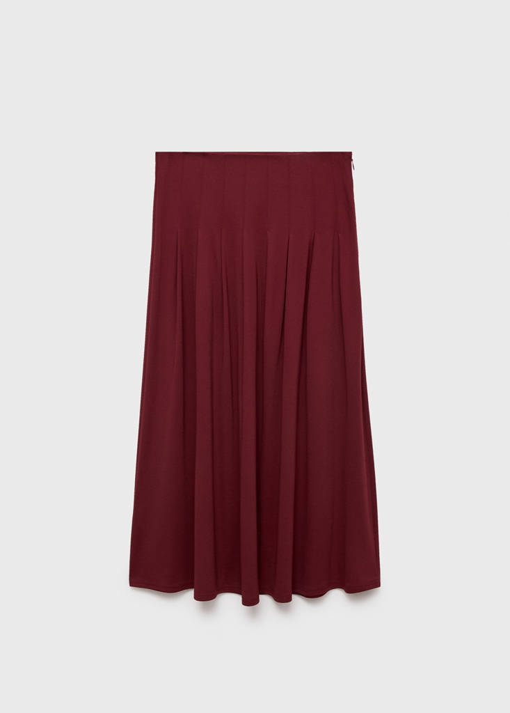 Plank midi-skirt — Burgundy