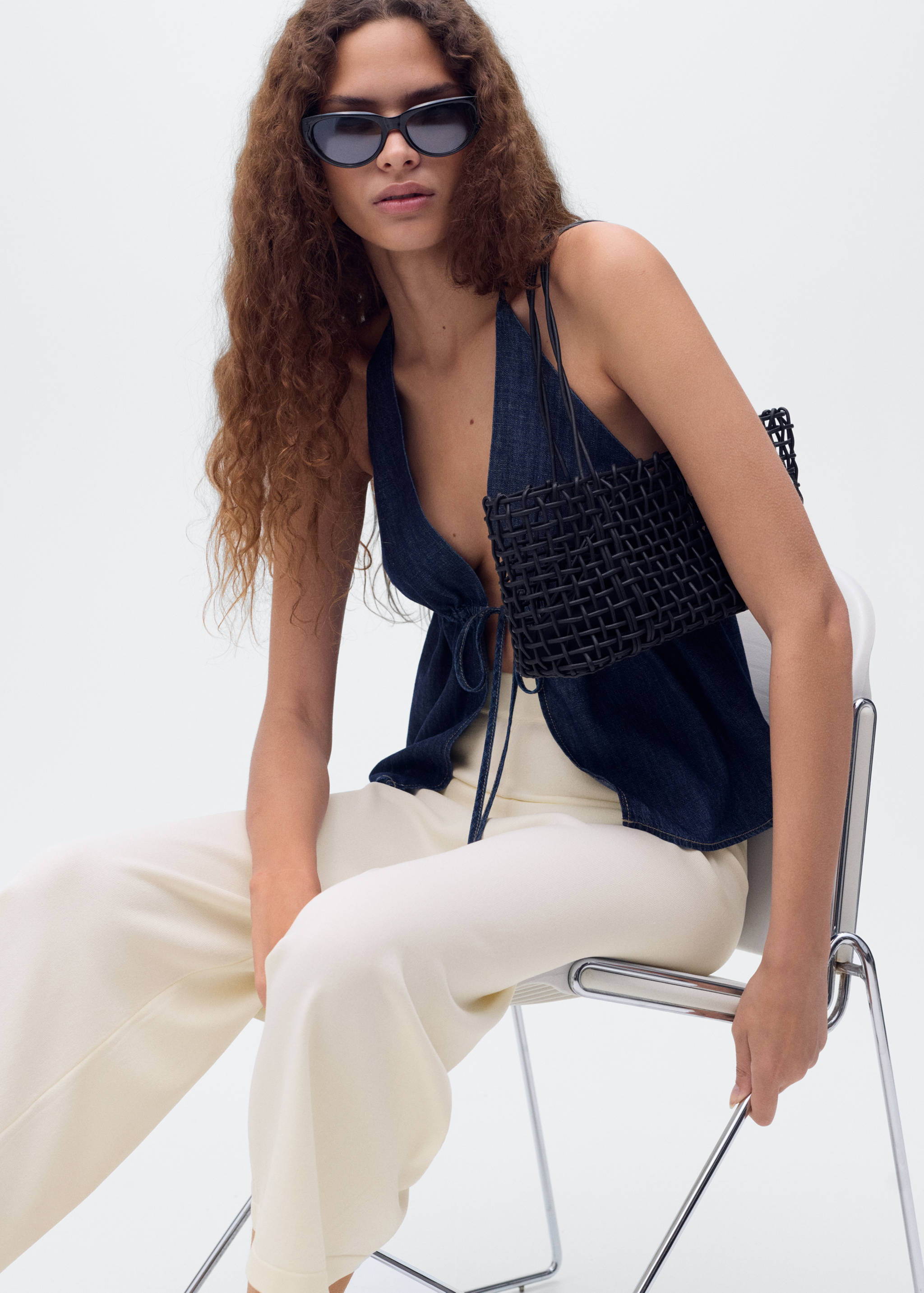 Crop knit trousers - Details of the article 2