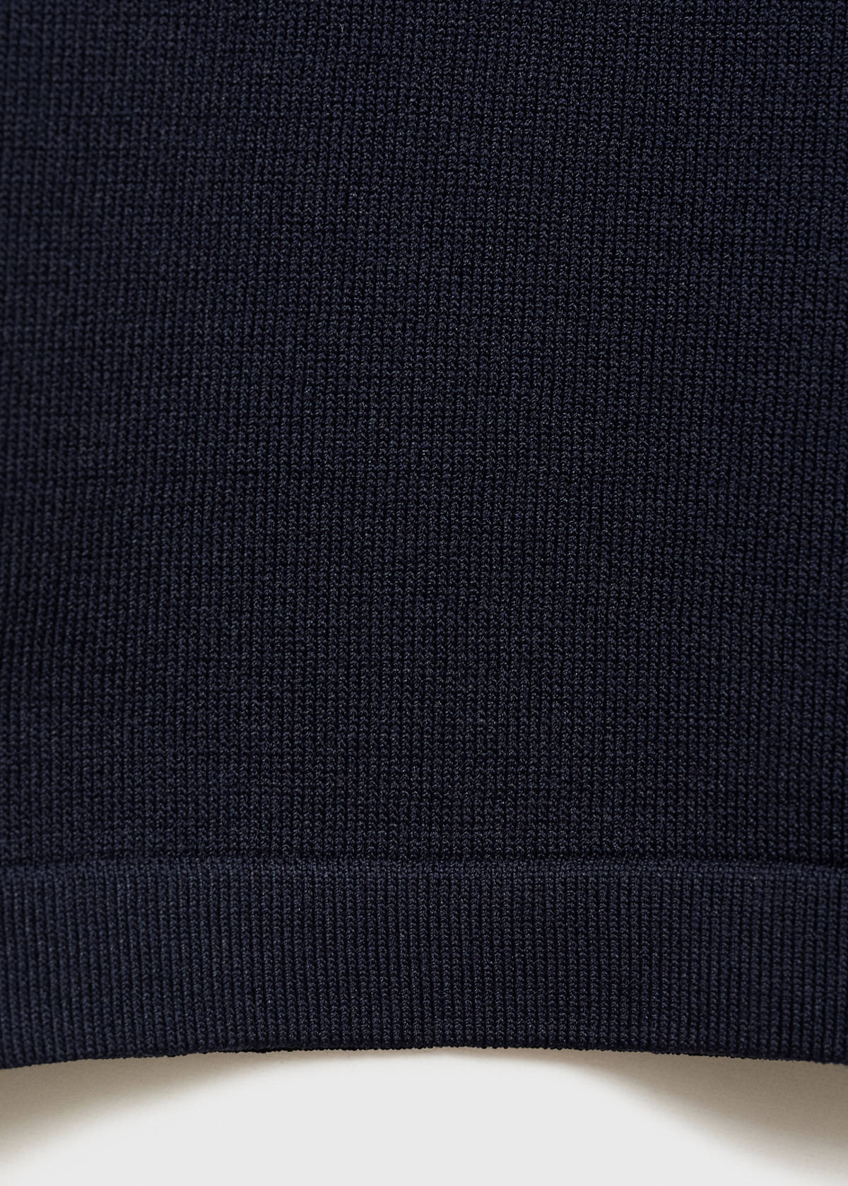 Crop knit trousers — Navy