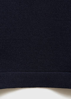 Crop knit trousers — Navy 8