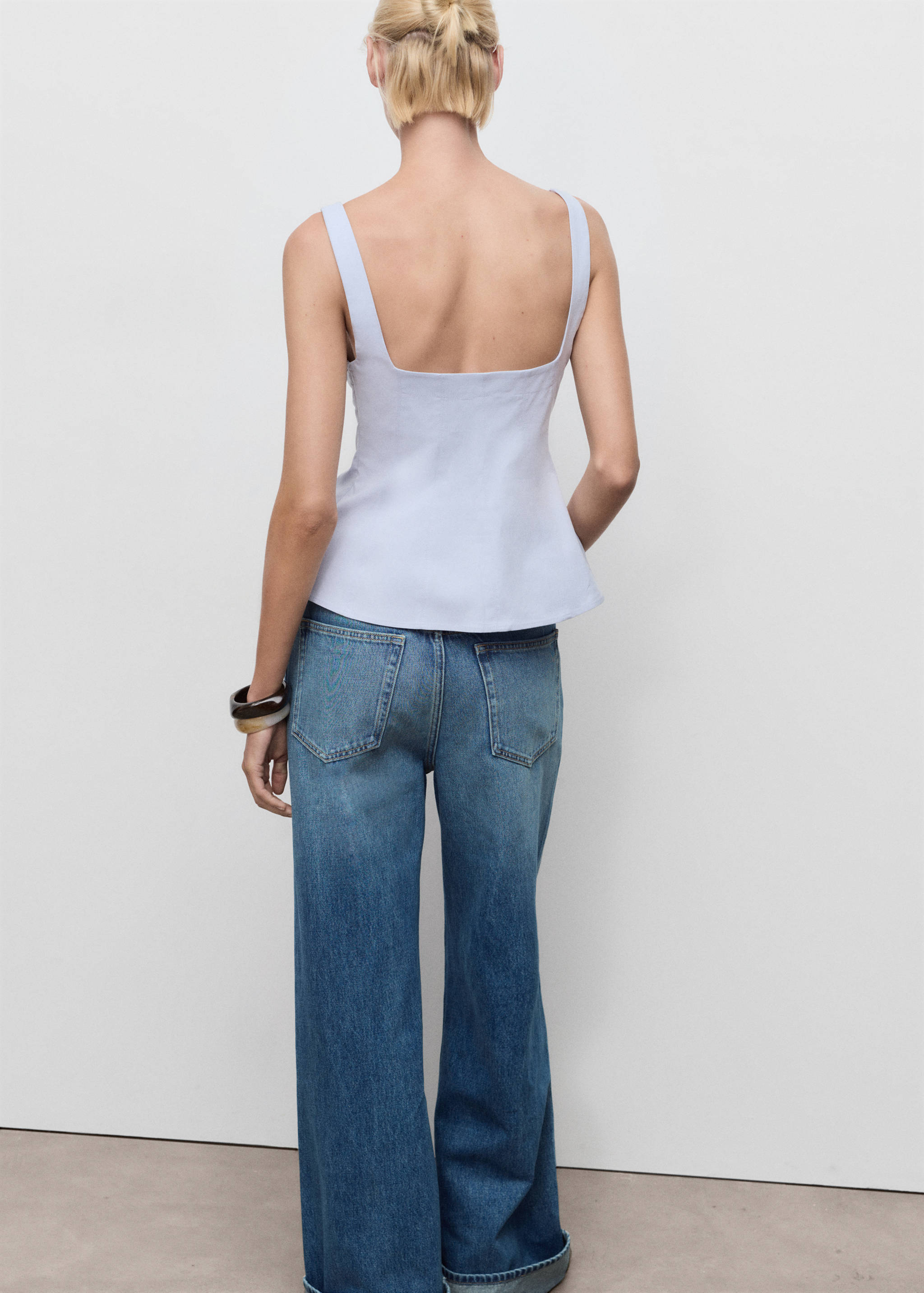 Top evasê de algodão - Verso do artigo