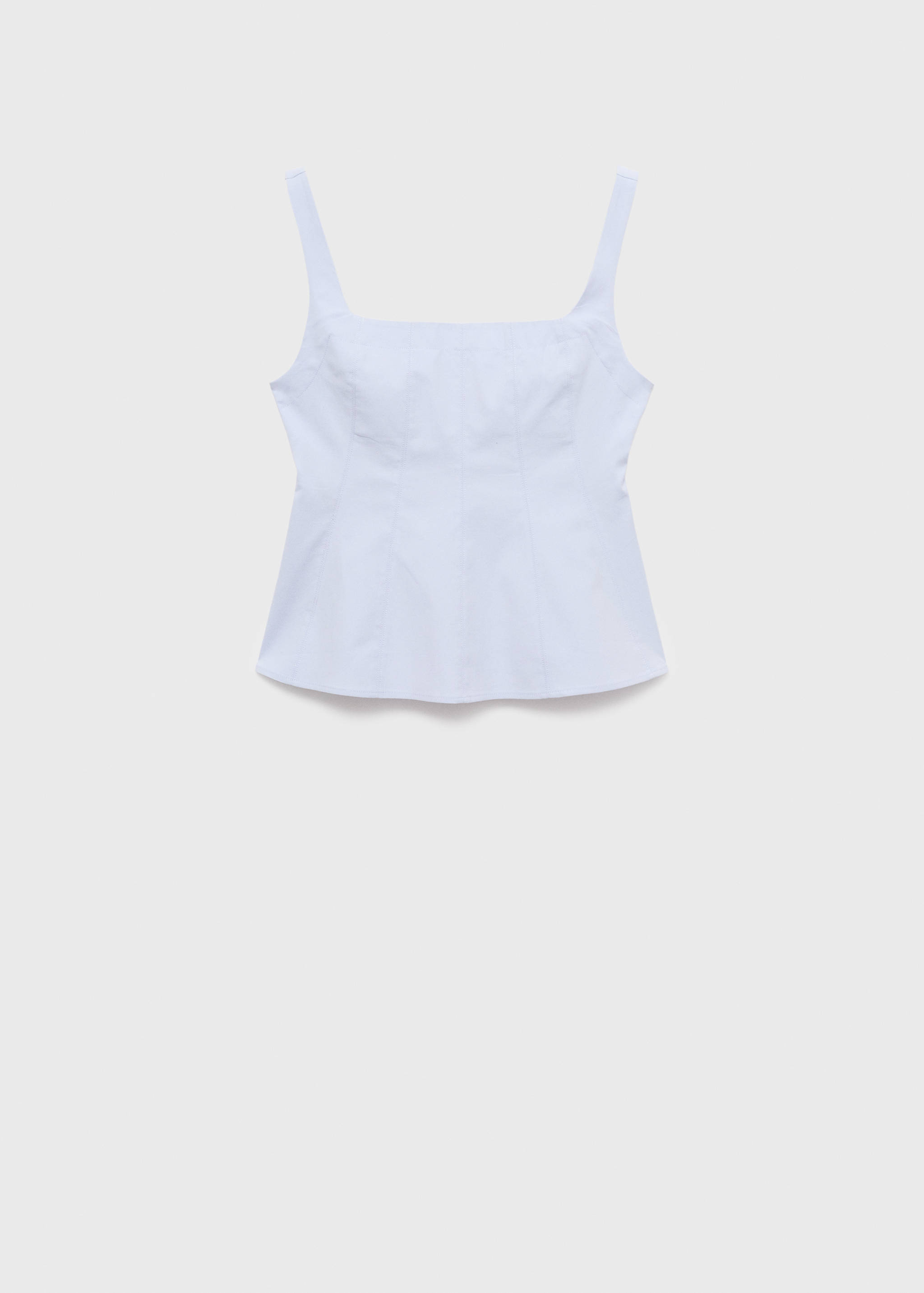 Top evasê de algodão - Artigo sem modelo