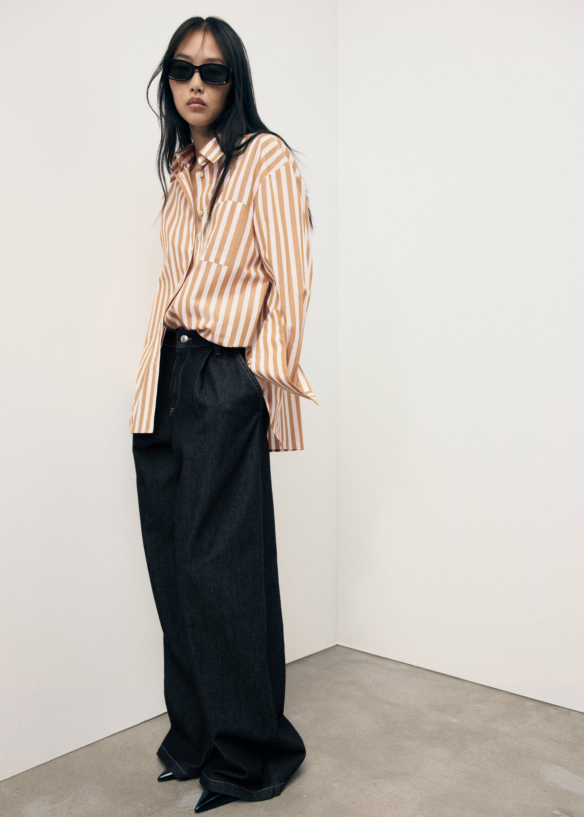 Camisa às riscas oversize - Pormenor do artigo 6