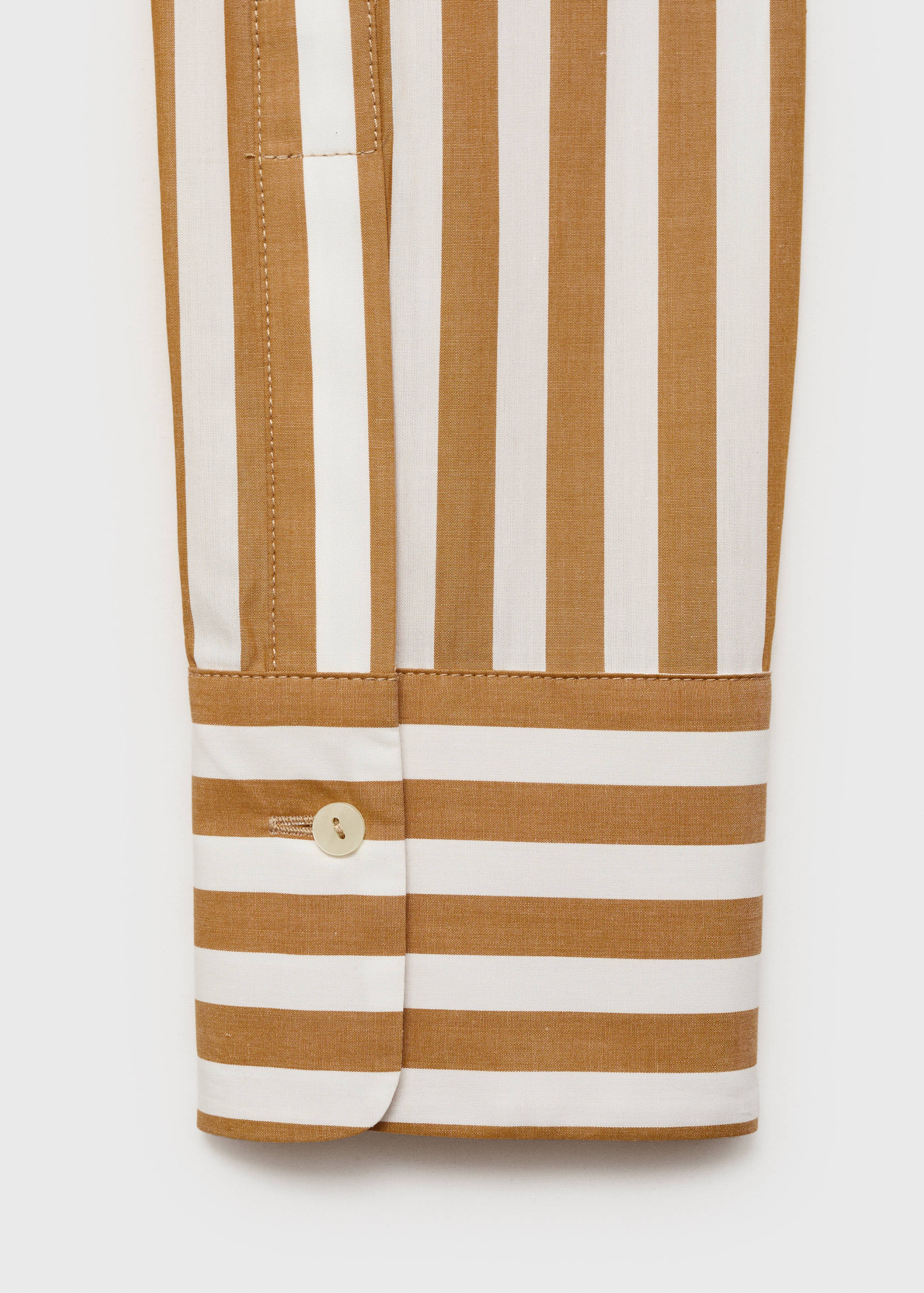 Camisa às riscas oversize - Pormenor do artigo 0