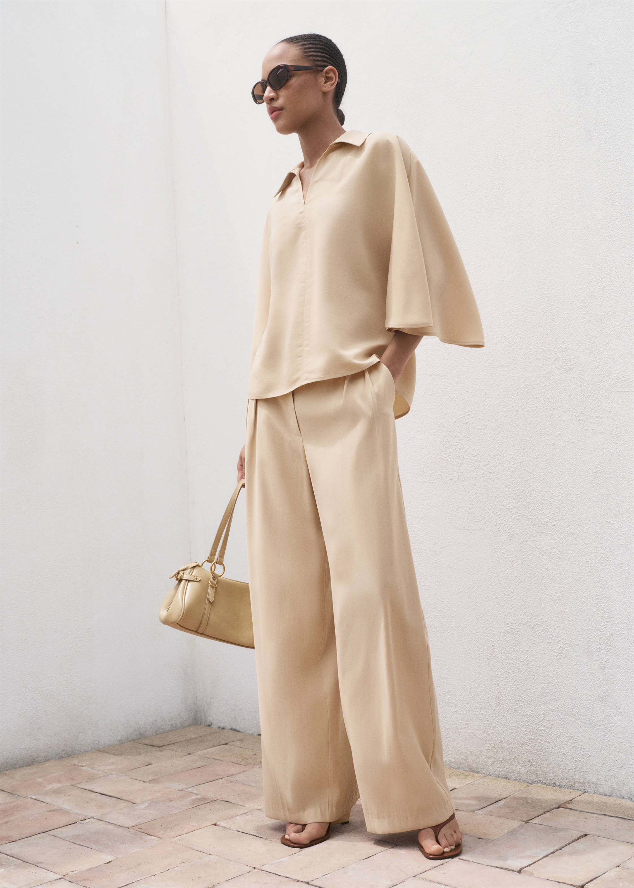 Прямые брюки с защипами - Общий план