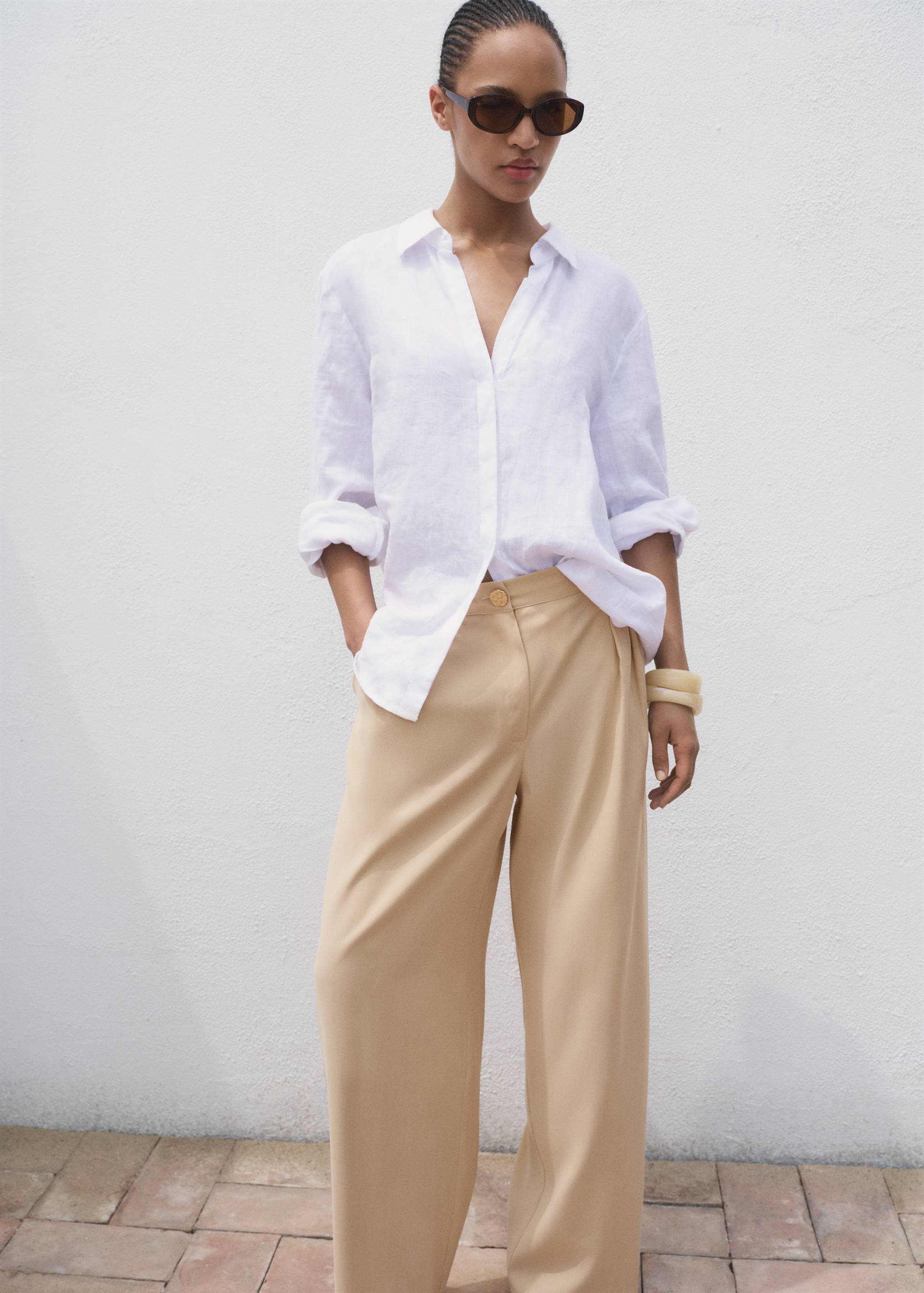 Прямые брюки с защипами - Деталь изделия 2