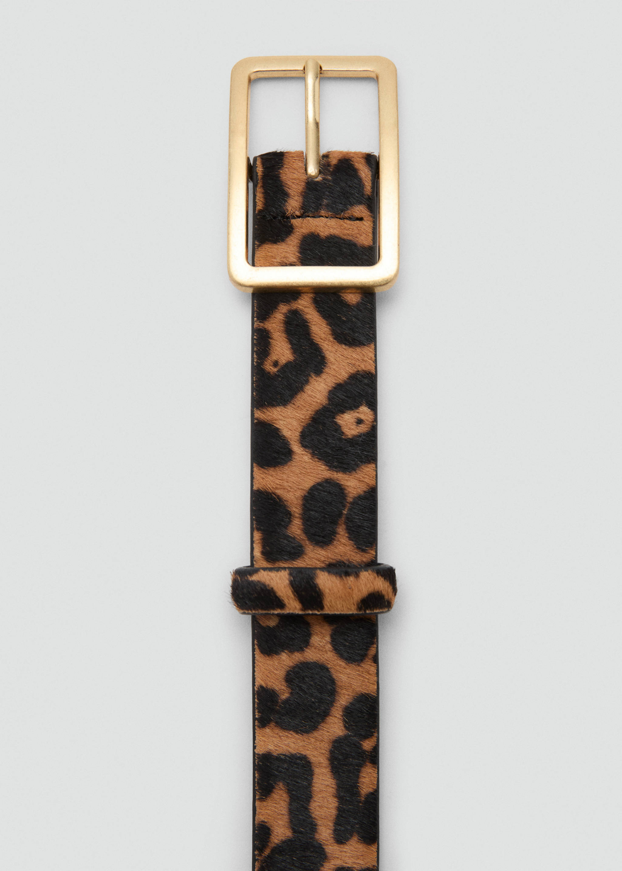 Leopard leather belt - Details of the article 1
