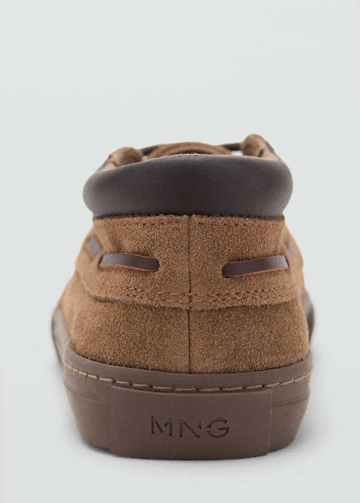 Lace-up leather shoes — Chocolate