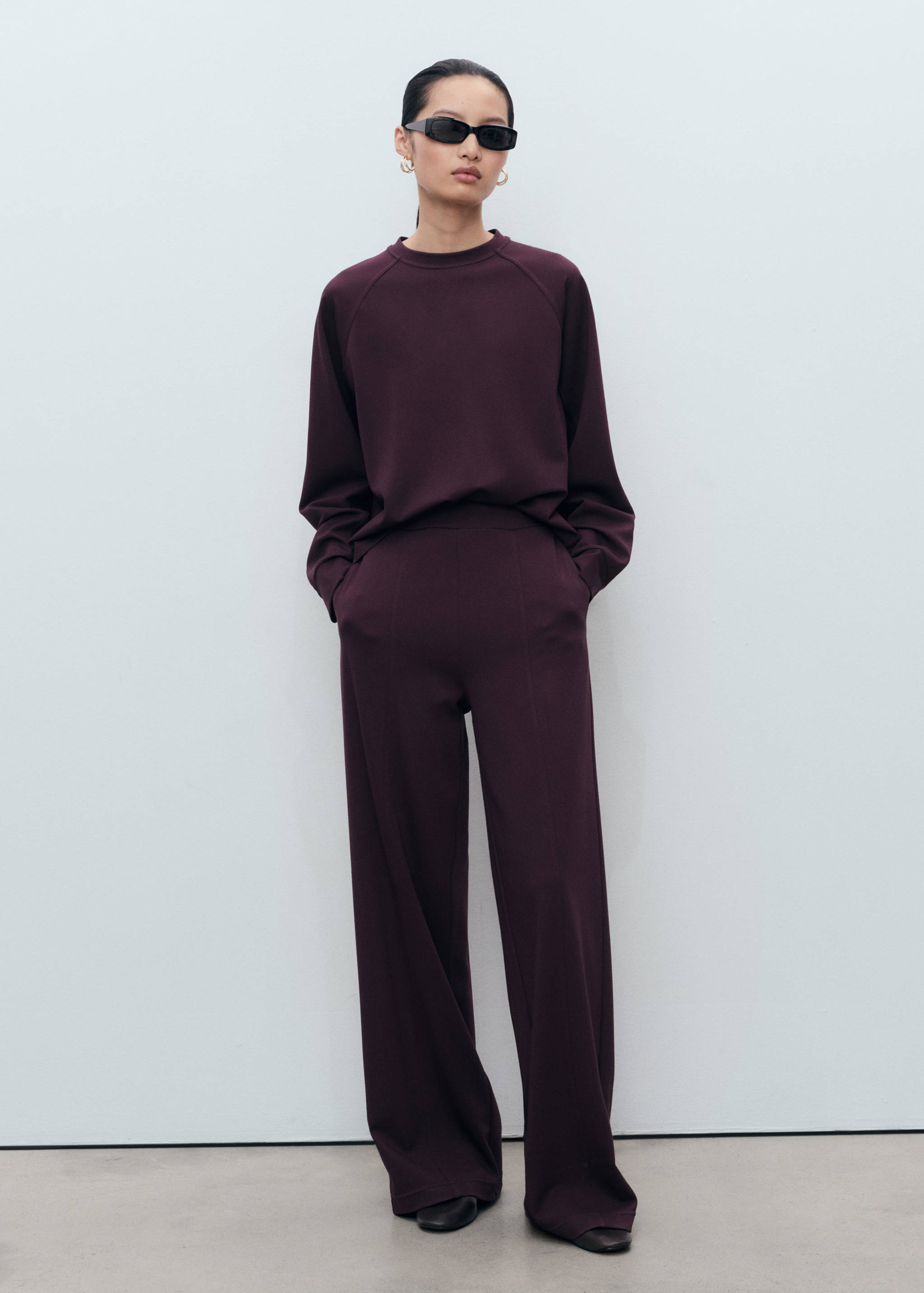 Sweat-shirt col rond - Plan général