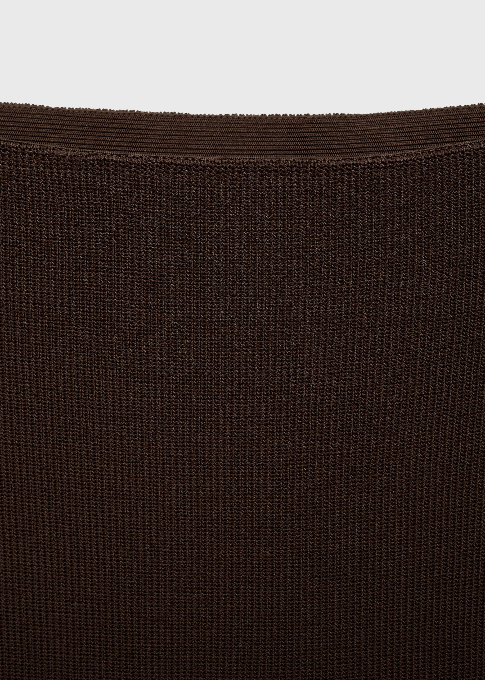 Jupe midi maille fine - Détail de l'article 8, Chocolat. Ref: 17074098-00.